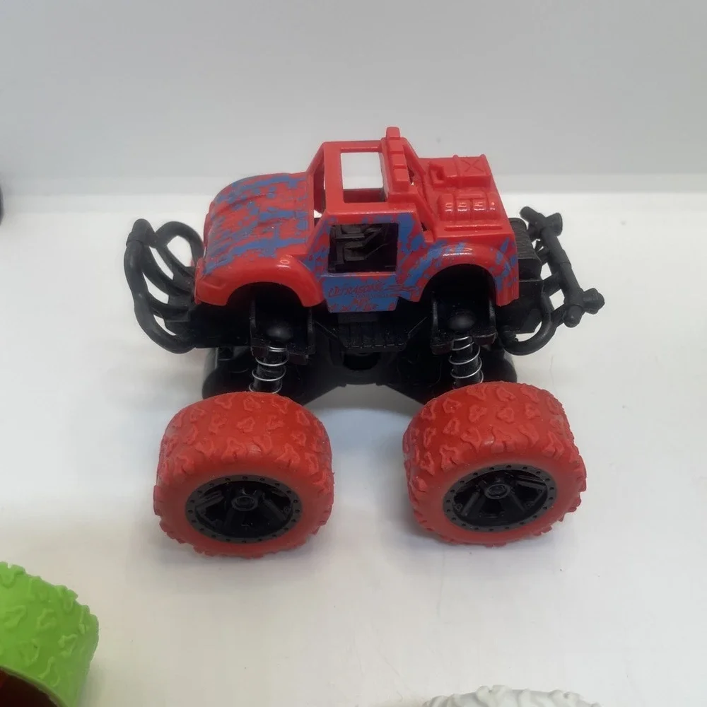 4wd monster truck cars push and go toy trucks friction‎ powered cars 5 In Total